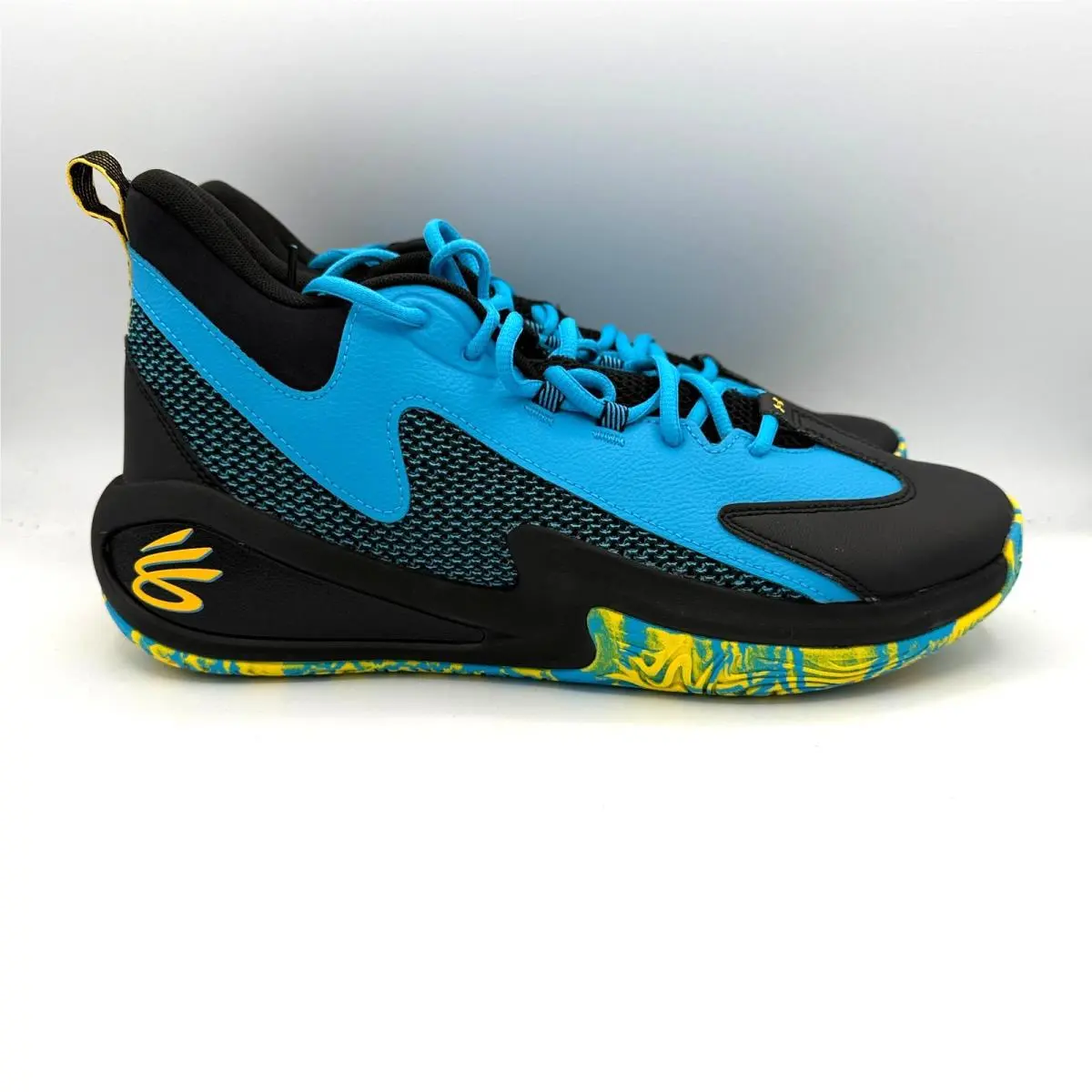 Under Armour Curry 3Z 25 Shoes Mens Size 11.5 Blue Black Basketball 6000749 420