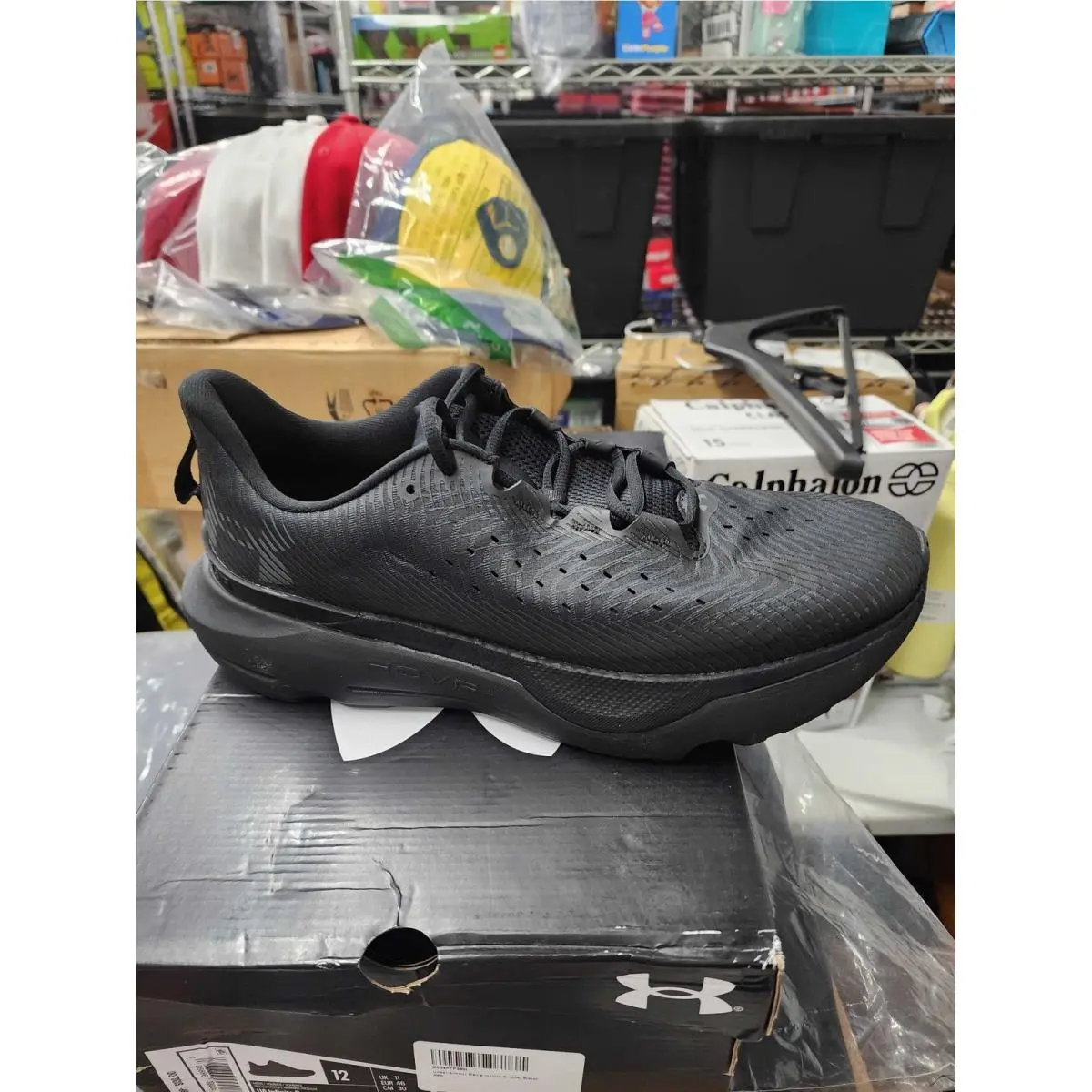 Under Armour Men`s Infinite 6 004 Black/black/black 12 US