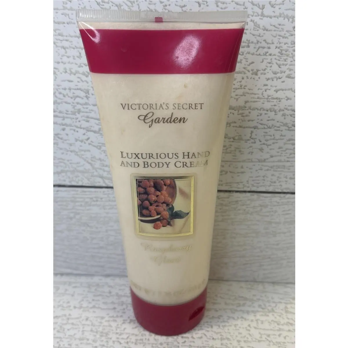 Vtg Victorias Secret Garden Raspberry Glacé Hand Body Cream 7.25oz Nos Rare