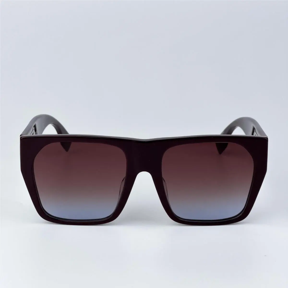 Fendi Men Sunglasses Brown Gradient Bordeaux Square FE40124F 81T
