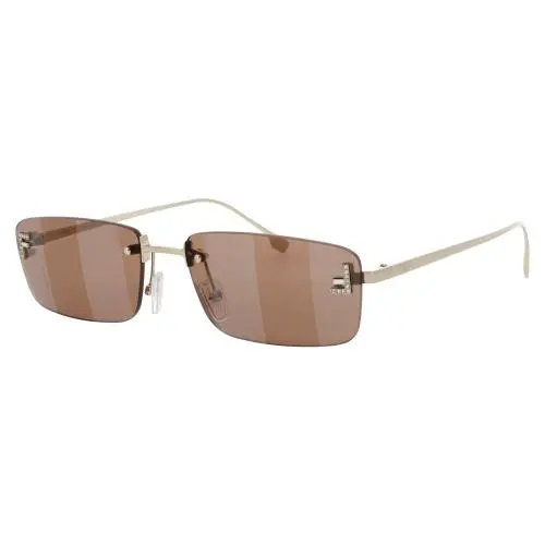 Fe4172us 32G Sunglasses Gold Frame Brown Mirror Lenses 54 mm by Fendi