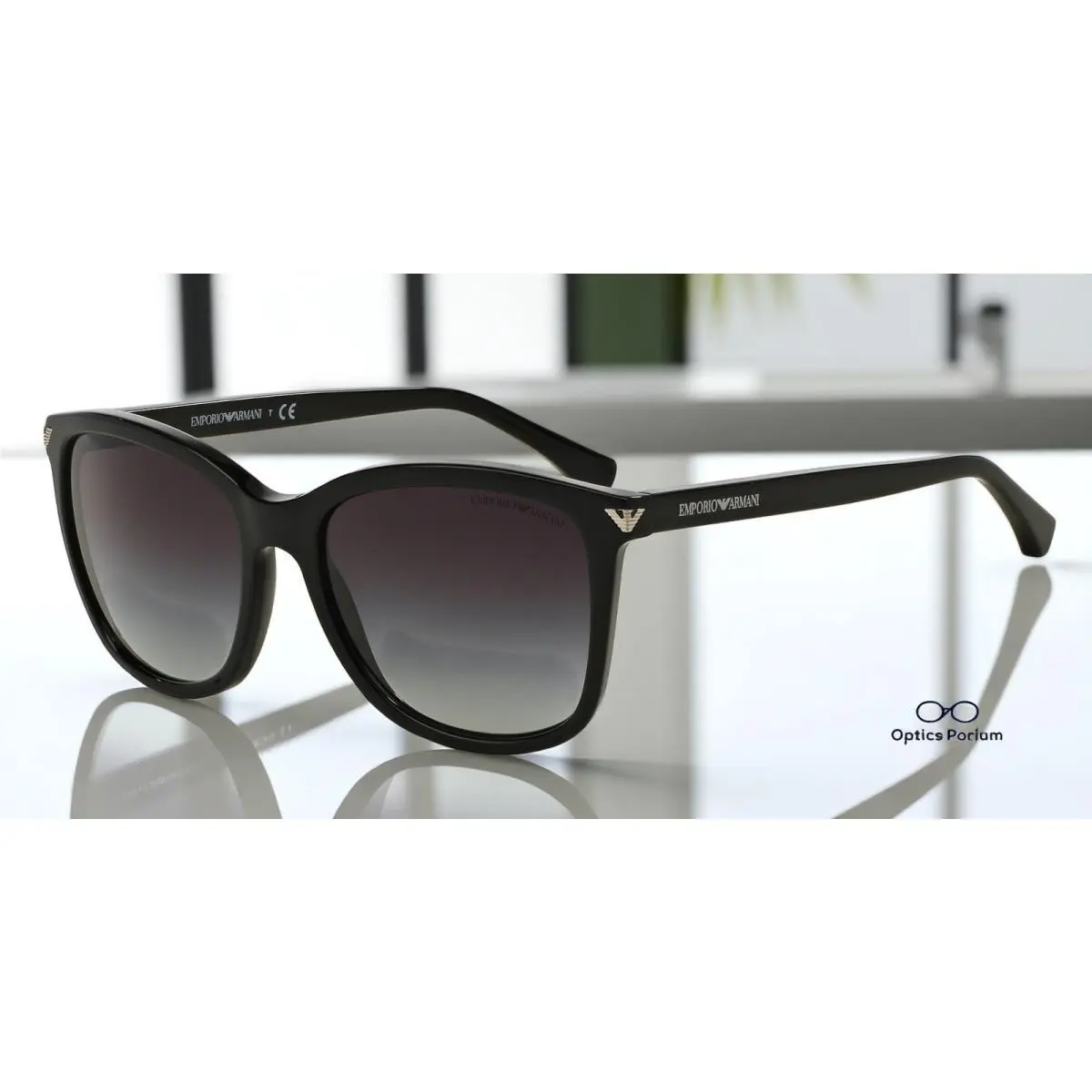 Emporio Armani EA4060F 50178G Black Grey Gradient 56 mm Women`s Sunglasses