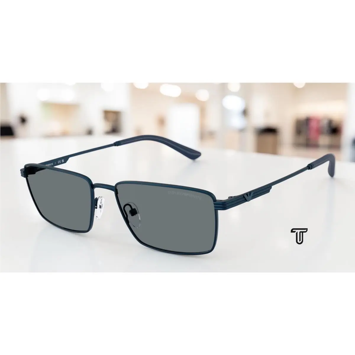 Emporio Armani EA2169 342480 Metal Blue Dark Blue 57 mm Men`s Sunglasses