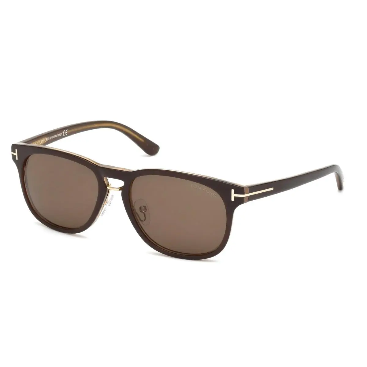 Tom Ford TF346 Sunglasses Franklin dk Brn Hony Gold / Brn 55-17-145 TF346-50J