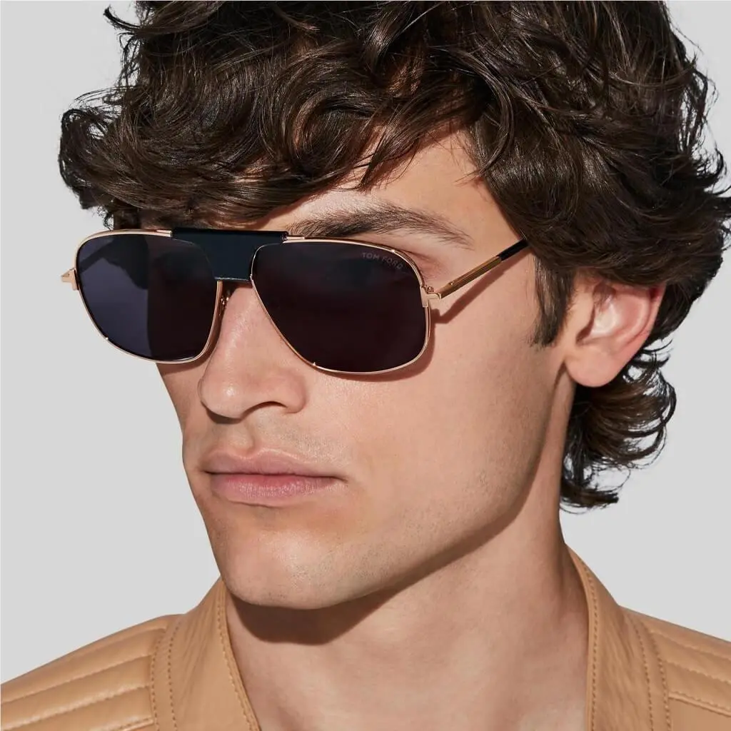 Tom Ford Tex FT1096 28A Men Gray Sunglasses