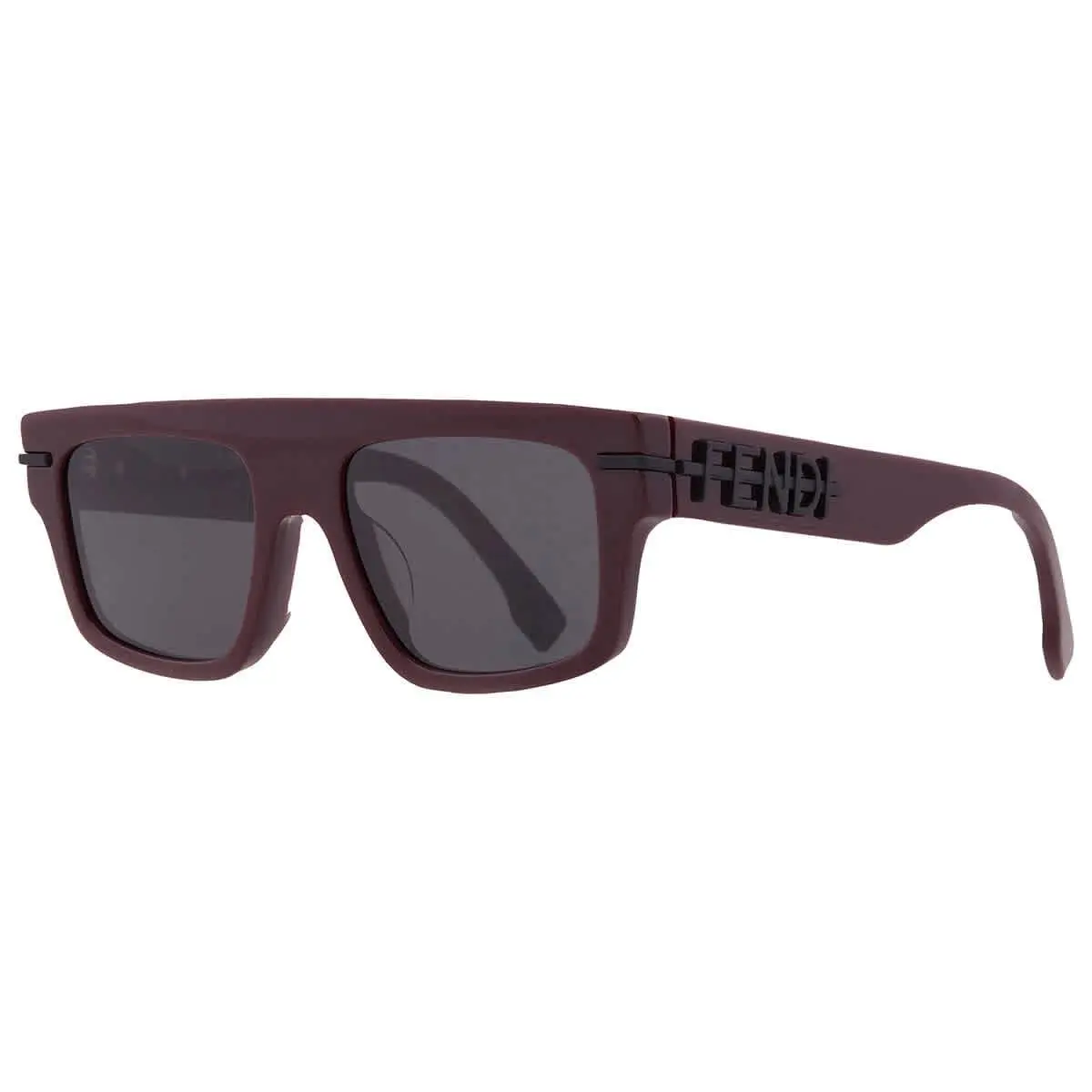 Fendi Smoke Browline Men`s Sunglasses FE40091U 69A 54 FE40091U 69A 54