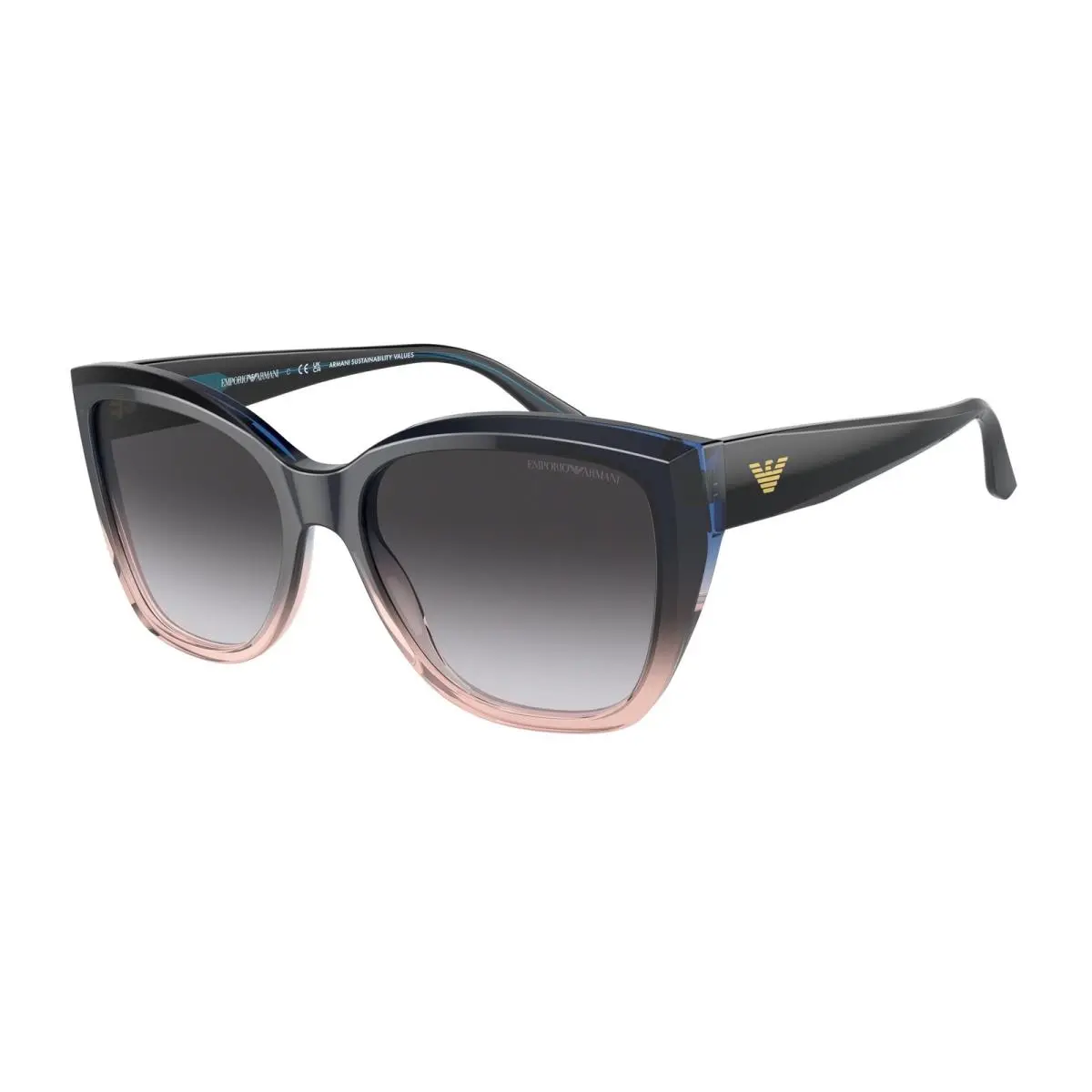 Emporio Armani EA4198 59918G Grad Blue Orange Gradien Grey 55mm Women Sunglasses