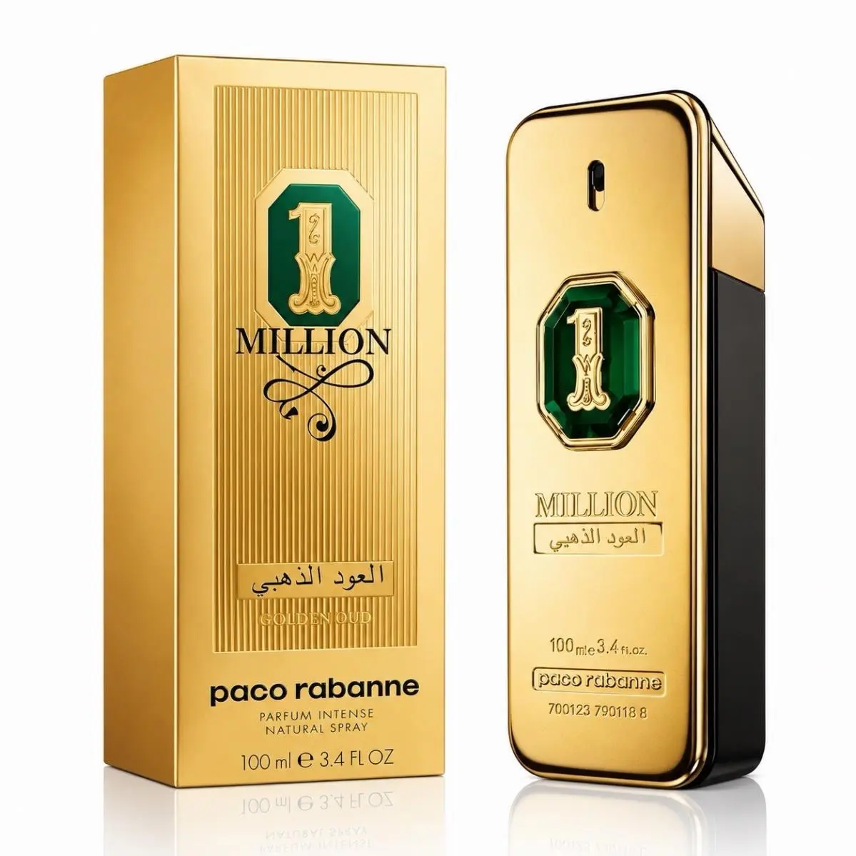 Paco Rabanne 1 Million Golden Oud Parfum Intense 3.4 Fl Oz 100ml