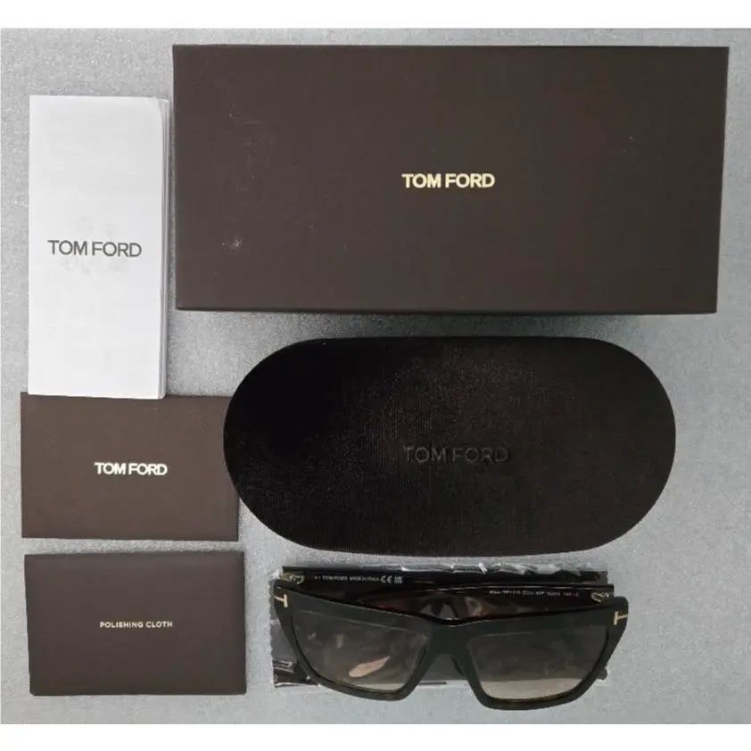 Tom Eden TF 1110 Eco 52F Sunglasses 56-14-140 Dark Havana/gradient Brown