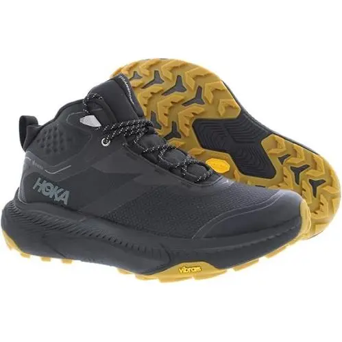Hoka. Men`s Transport Hike Gtx Black Black Hiking Shoes Size 10.5M - Black