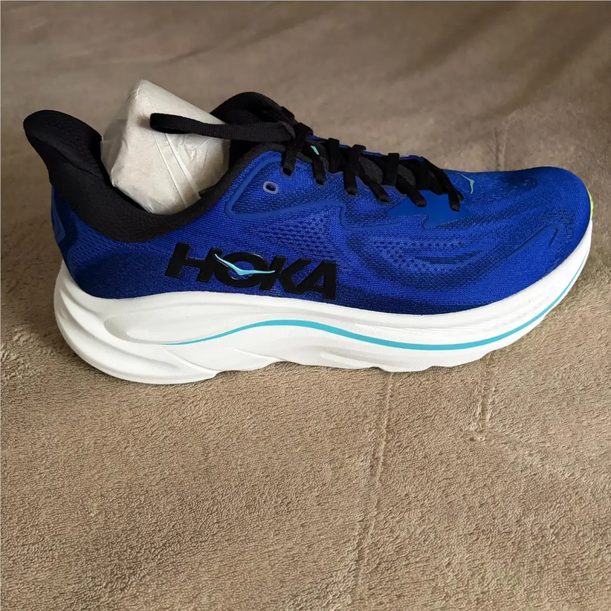 Hoka Clifton 10 Mens Size 10.5 Blue Running Walking Sneakers
