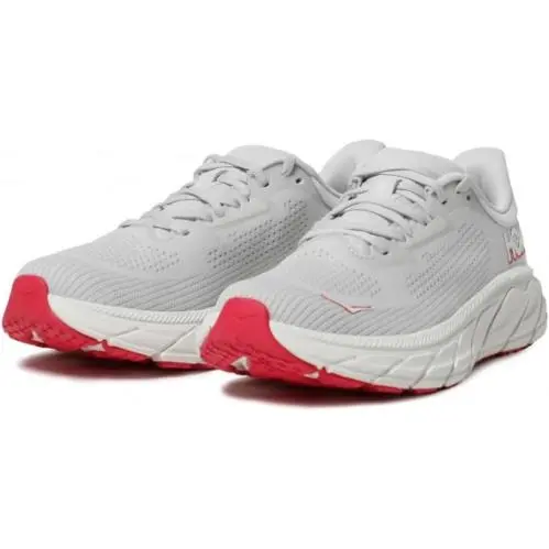 Hoka. Arahi 7 Women’s Running Shoes Cosmic Grey Ruby Red Size 10 M Sneakers