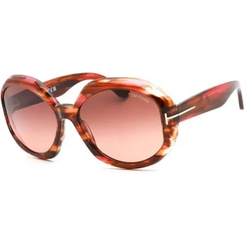 Tom Ford Sunglasses Soft Case- FT1011 55F Georgia Colored Havana/brown Fade