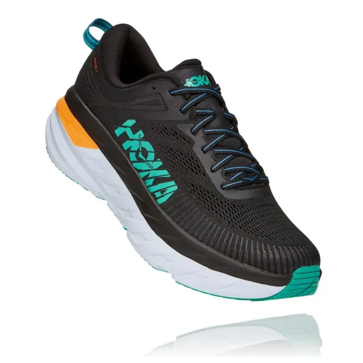 Hoka shoes - Hoka Bondi 7 - Bondi - 1110518-BATL - Black/Atlantis 0