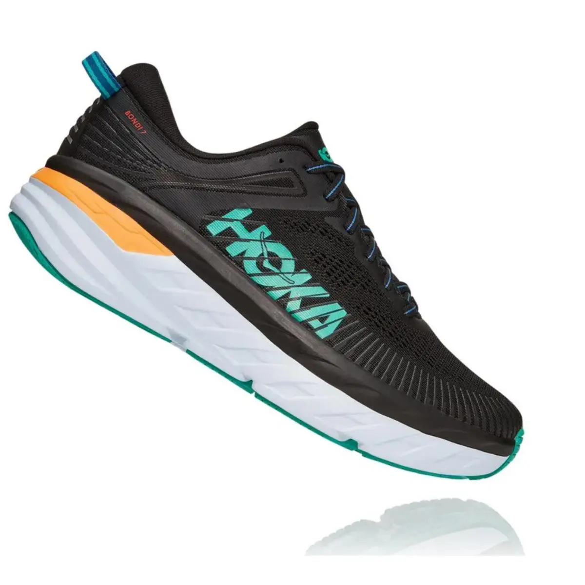 Hoka shoes - Hoka Bondi 7 - Bondi - 1110518-BATL - Black/Atlantis 1