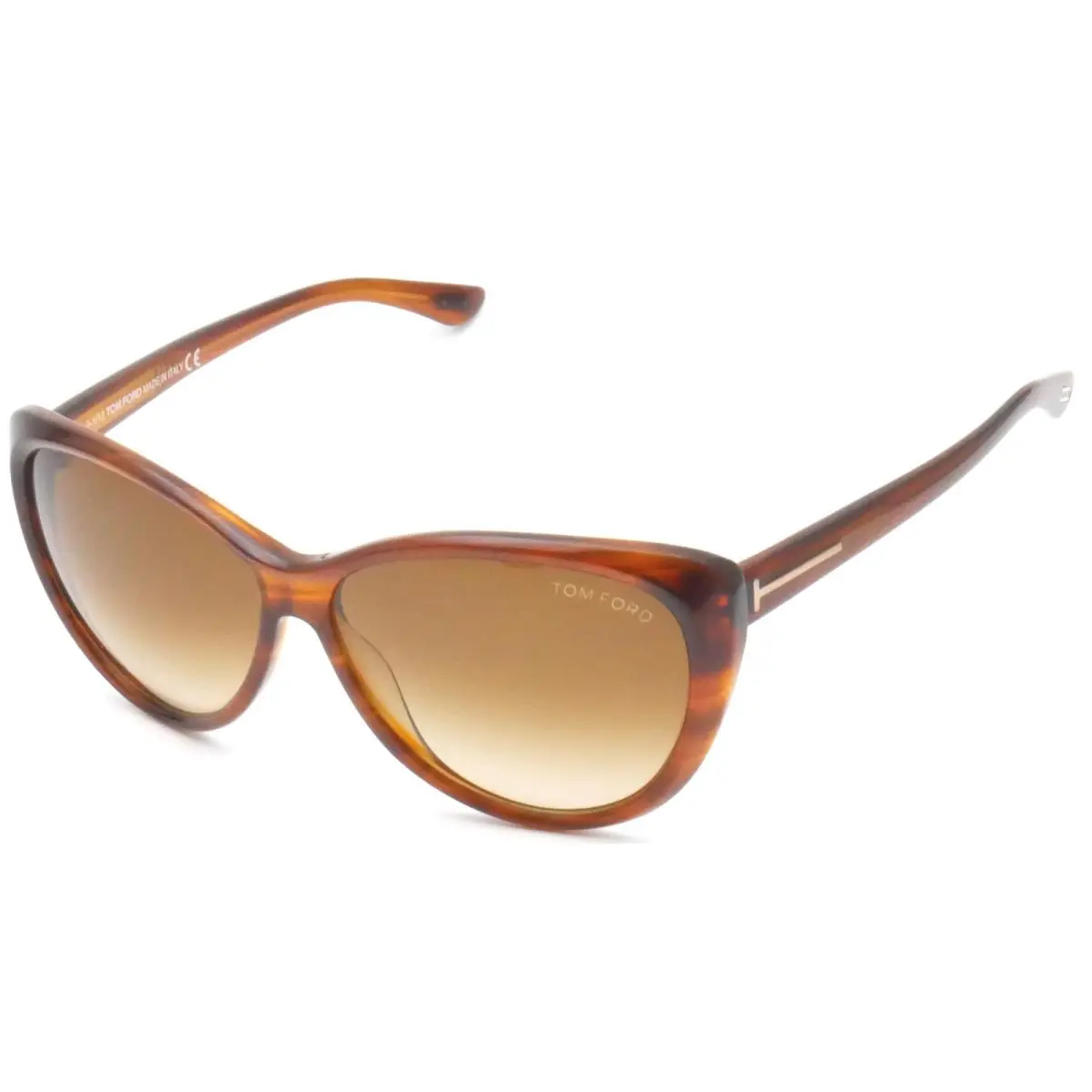 TF230 Sunglasses Malin Shy Havana Horn/ Brn Grad 61-13-135 TF230-65F by Tom Ford