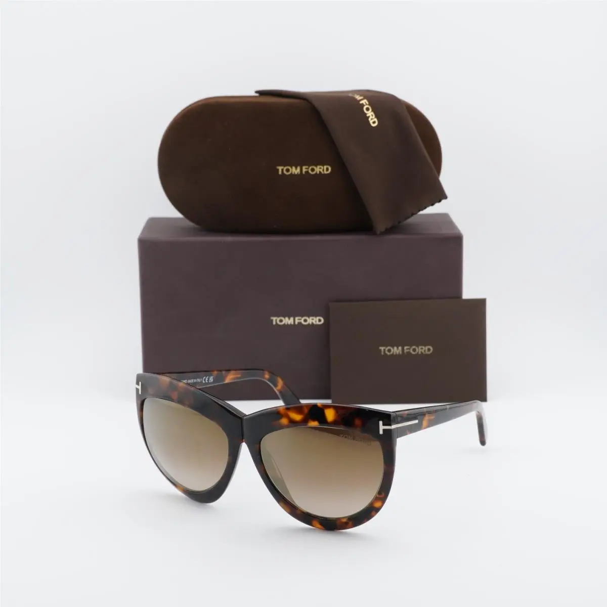 FT1112 53G Blonde Havana/brown Mirror 59-16-140 Sunglasses by Tom Ford