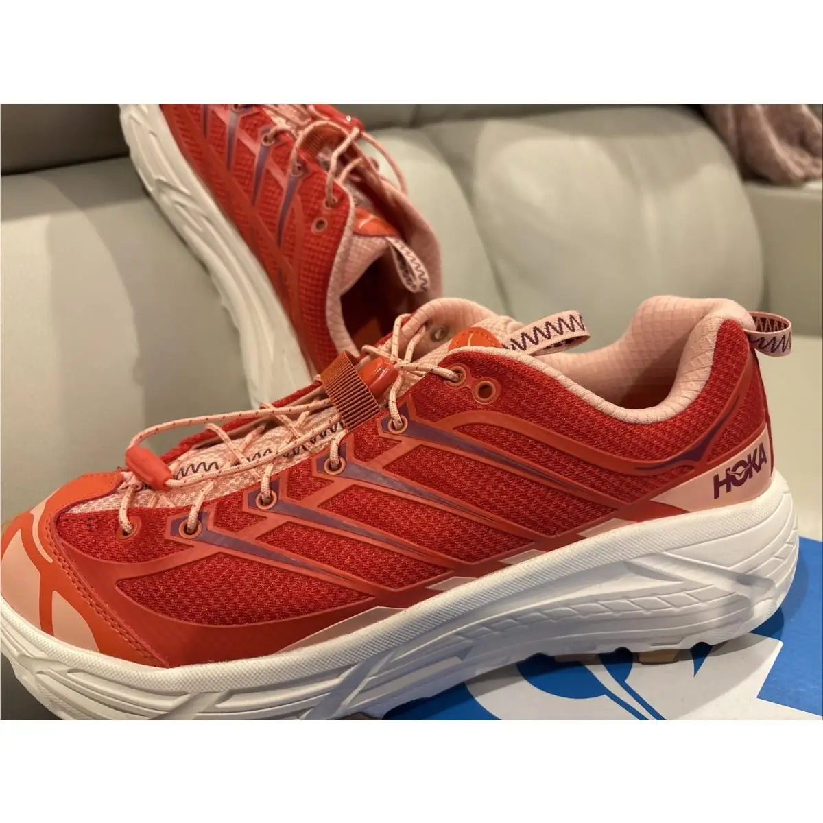 Hoka shoes - Hoka One One Mafate 2 - 1141572-TVR - Red 1