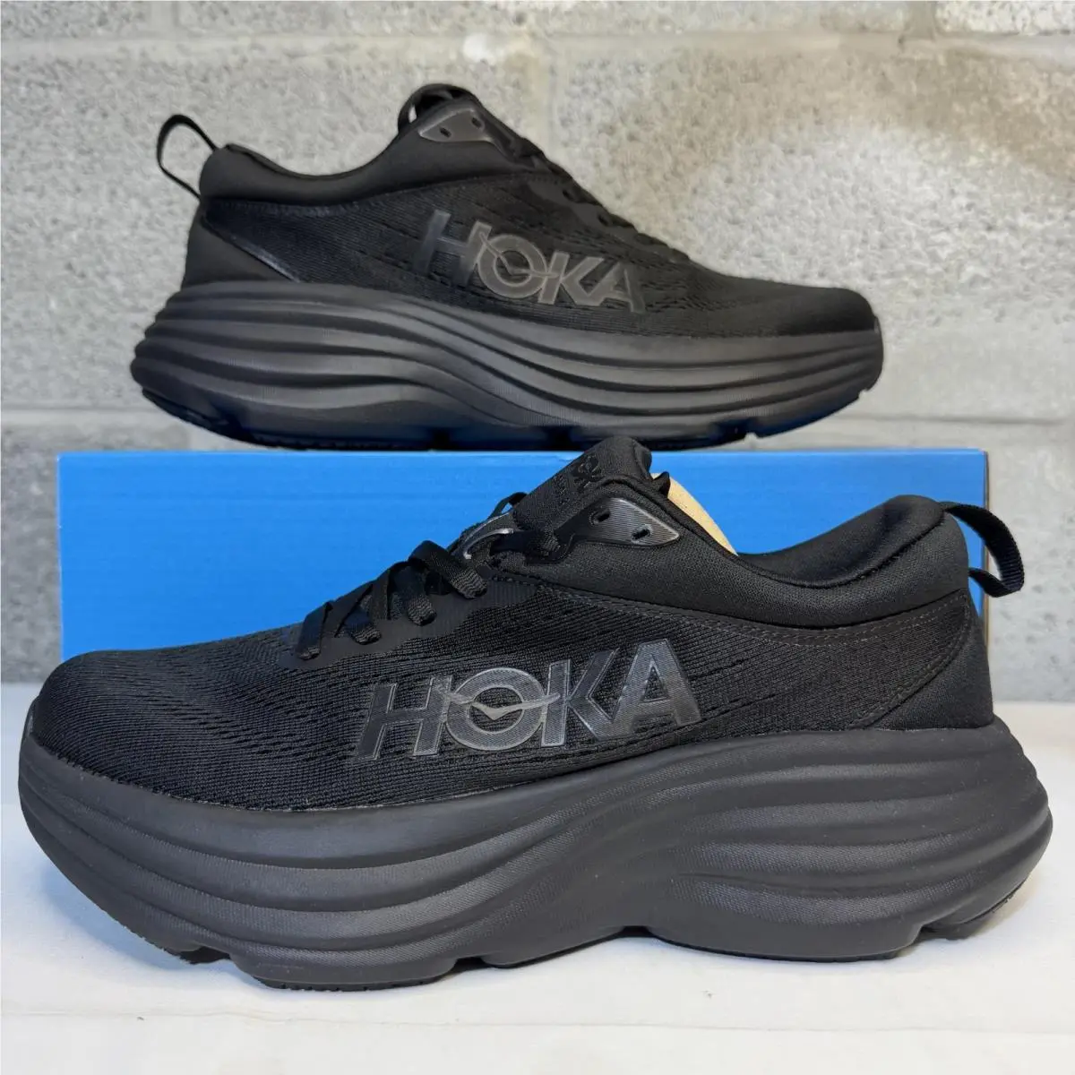 Hoka M Bondi 8 Color Black Men`s Size 7 D