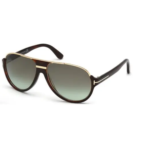 Tom Ford Sunglasses TF334 Dimitry Tor Gold / Grn Mir Grad 59-14-130 TF334-56K