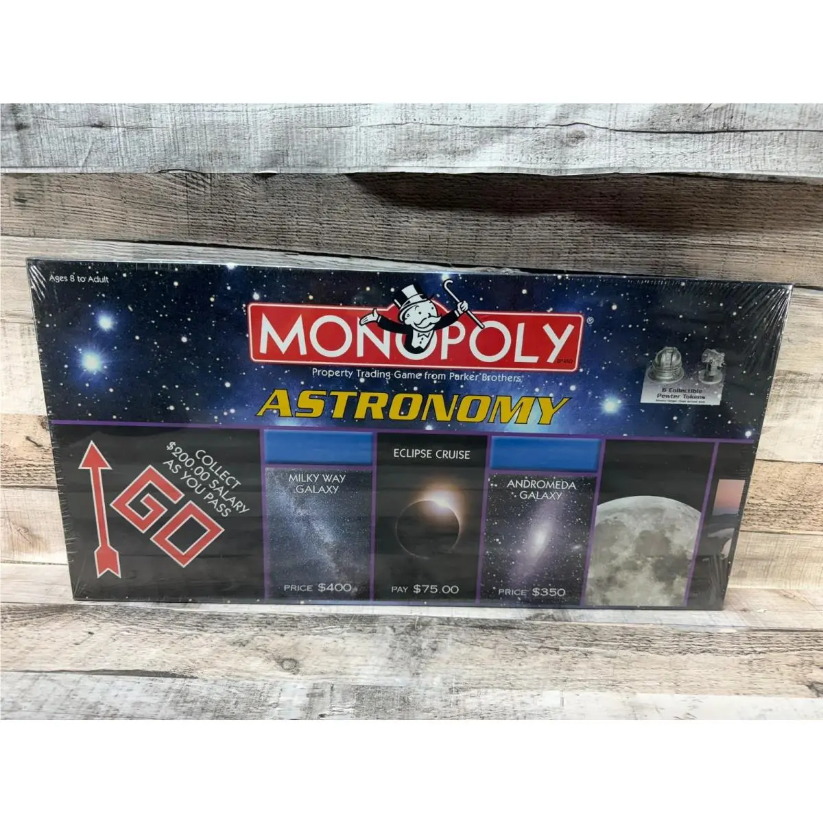 Monopoly Astronomy Edition by Hasbro Space Cosmic Planets Pewter 2001
