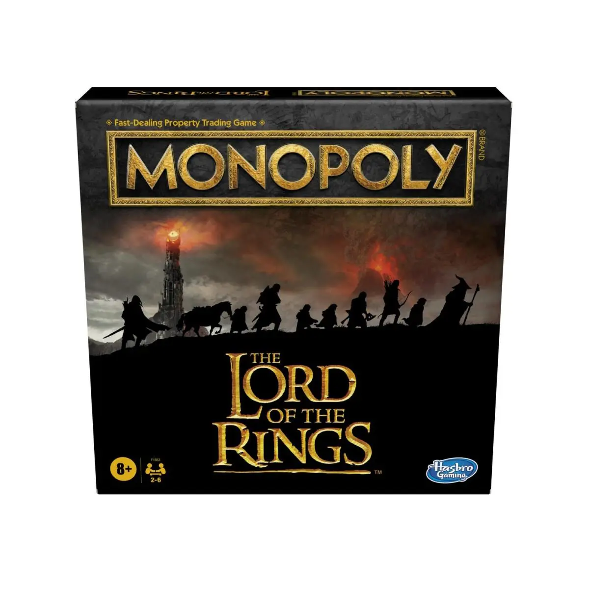 Board Game Monopoly Lord of The Rings Edition Fellowship Ages 8+ Hasbro Gaming