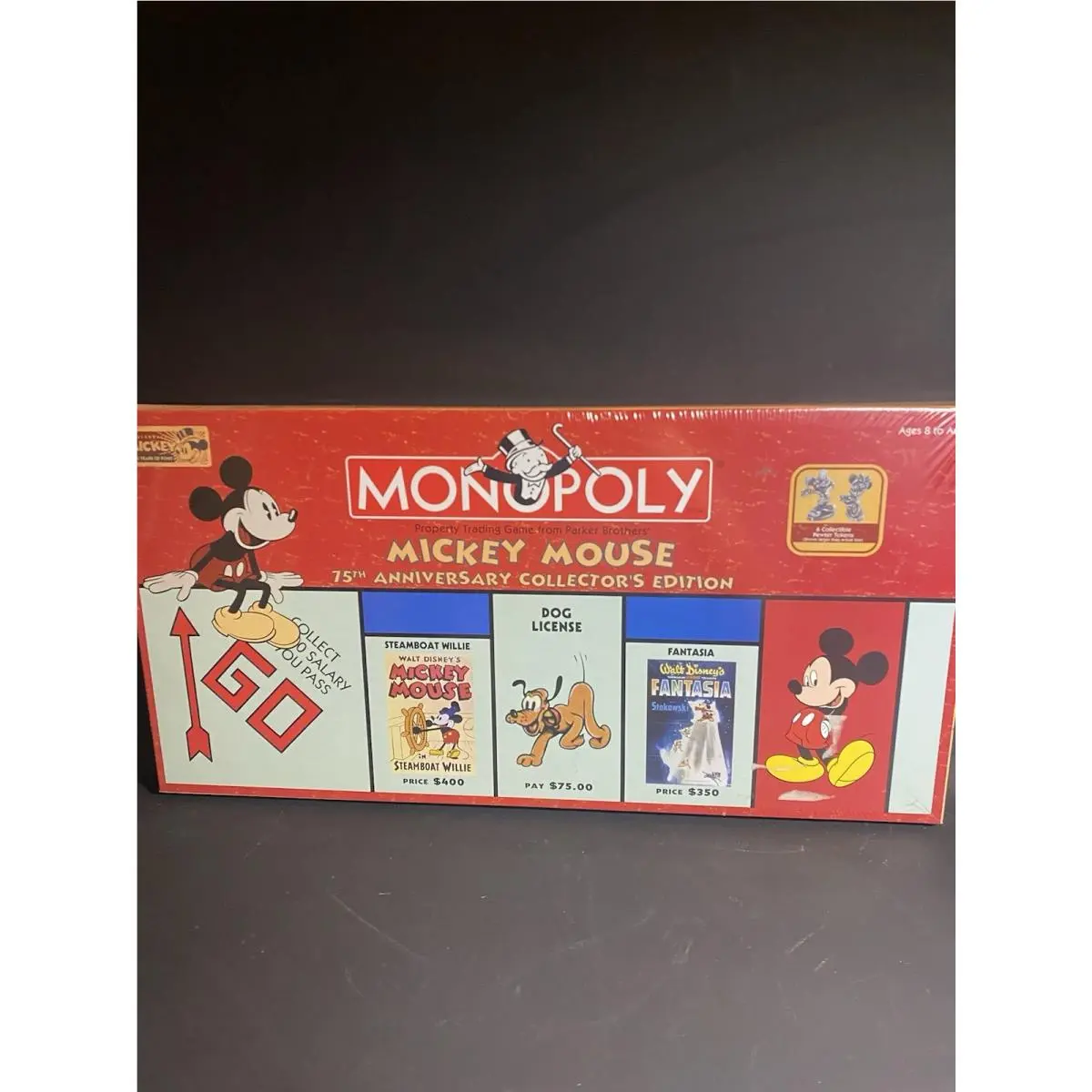 Board Game: Mickey Mouse Monopoly 75th Anniversary Collector / Scf