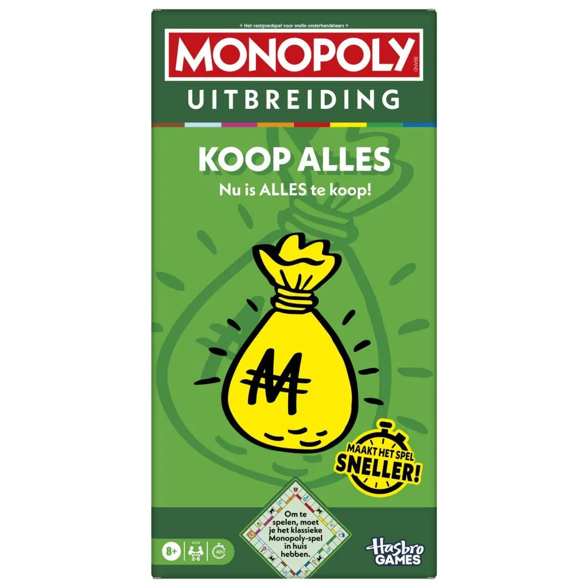 Monopoly Koop Alles Uitbreiding Om te Spelen Moet je Het Klassieke Monopoly-bo