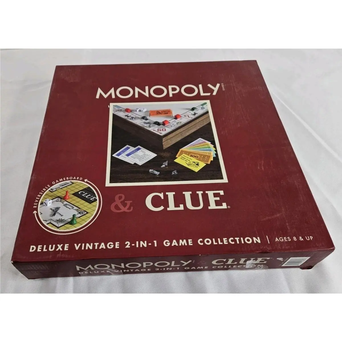 Game Company Deluxe Vintage 2-In-1 Game Collection Monopoly Clue - Note