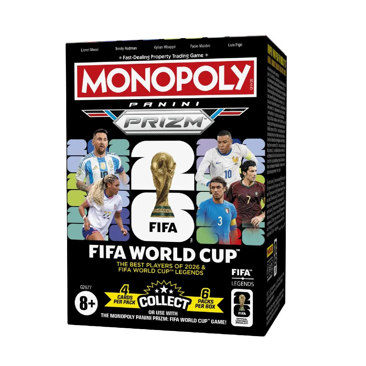 Monopoly Panini Prizm Fifa World Cup Trading Cards Booster Current Stars