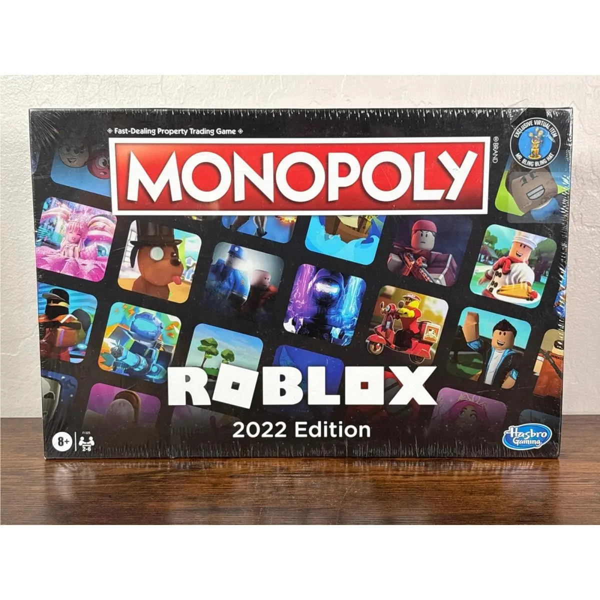 Monopoly Roblox 2022 Edition Board Game Hasbro Gaming Mr Bling Hat