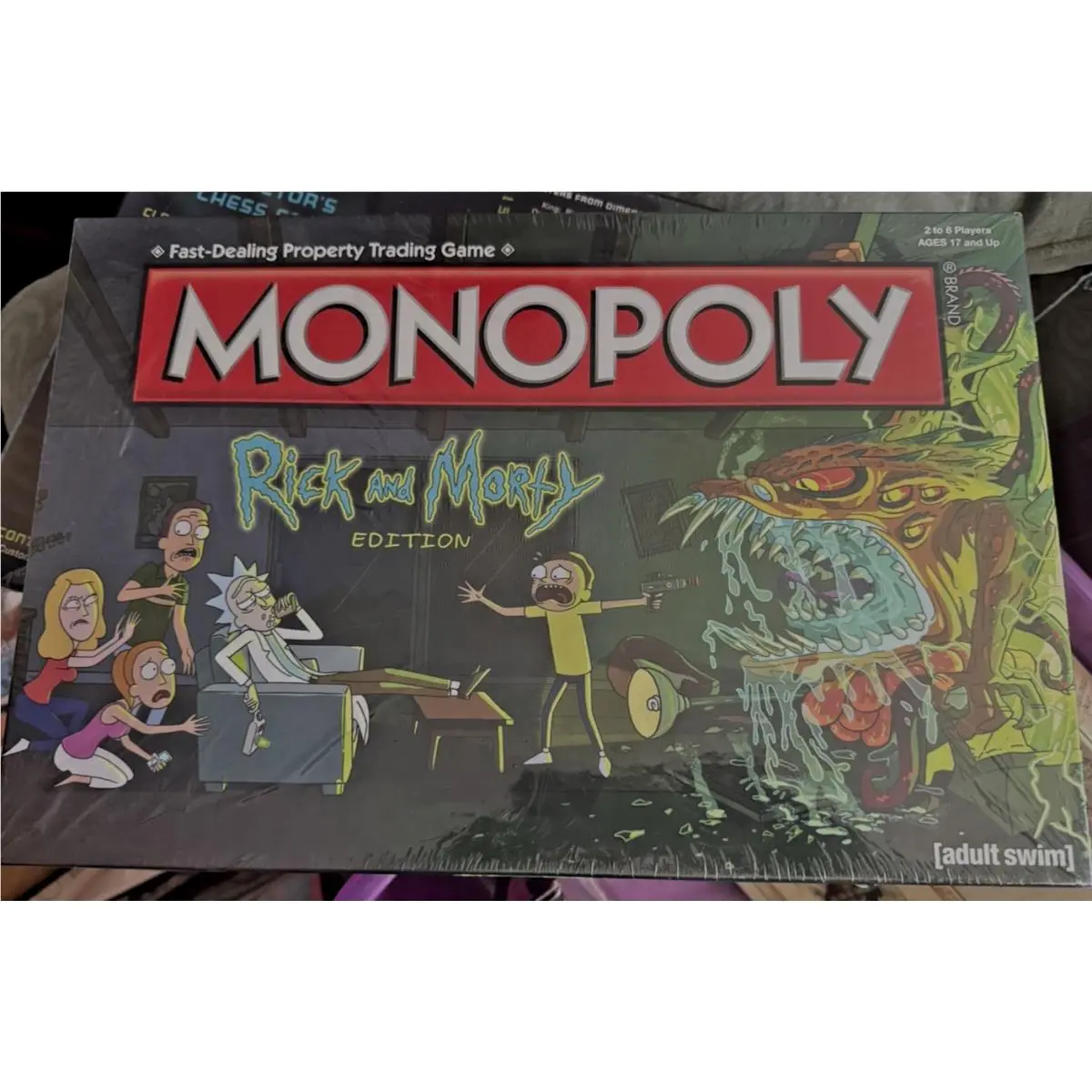Rick and Morty Limited Edition Monopoly Hasbro 2016 Adult Swim