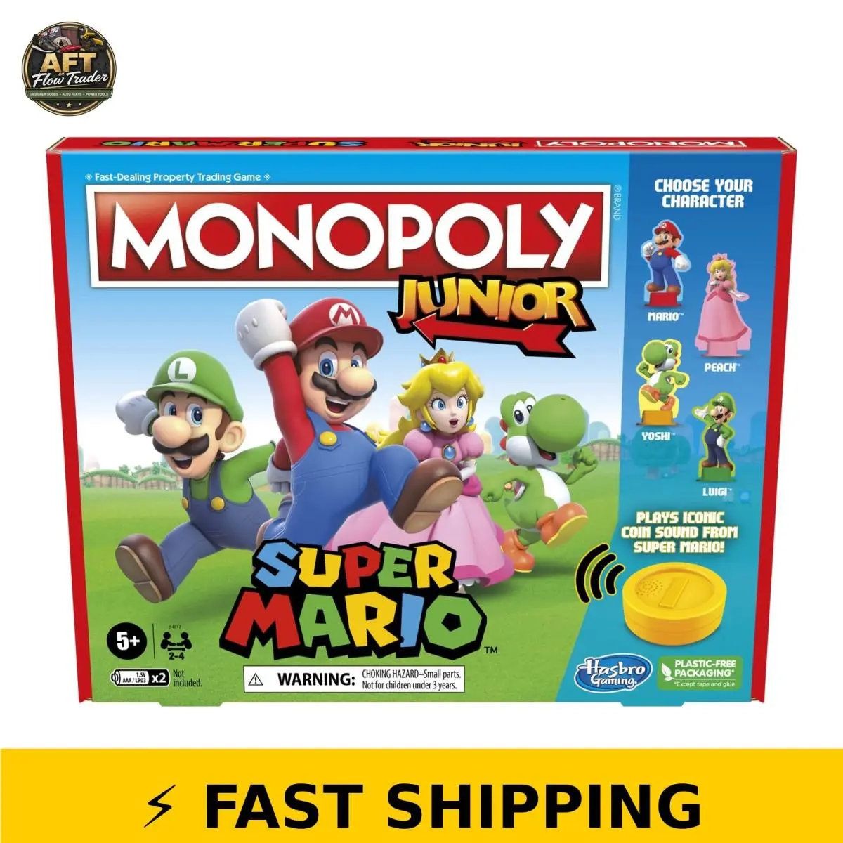 Monopoly Junior Super Mario Edition Board Game For Kids