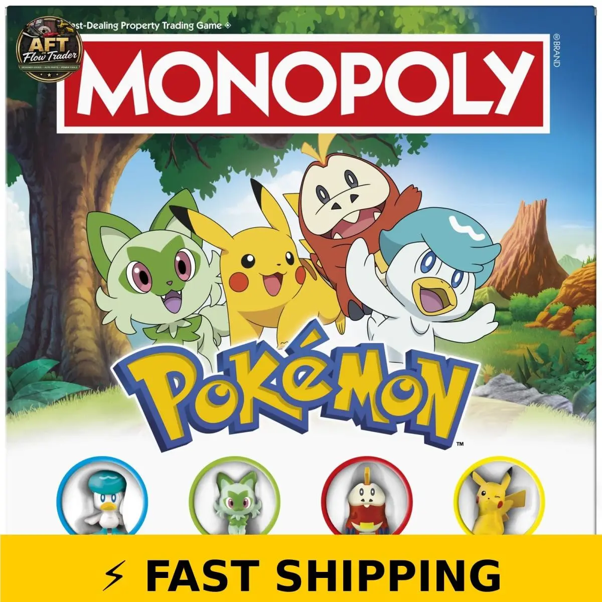 Monopoly Pokémon Edition Board Game For Kids Ages 8+