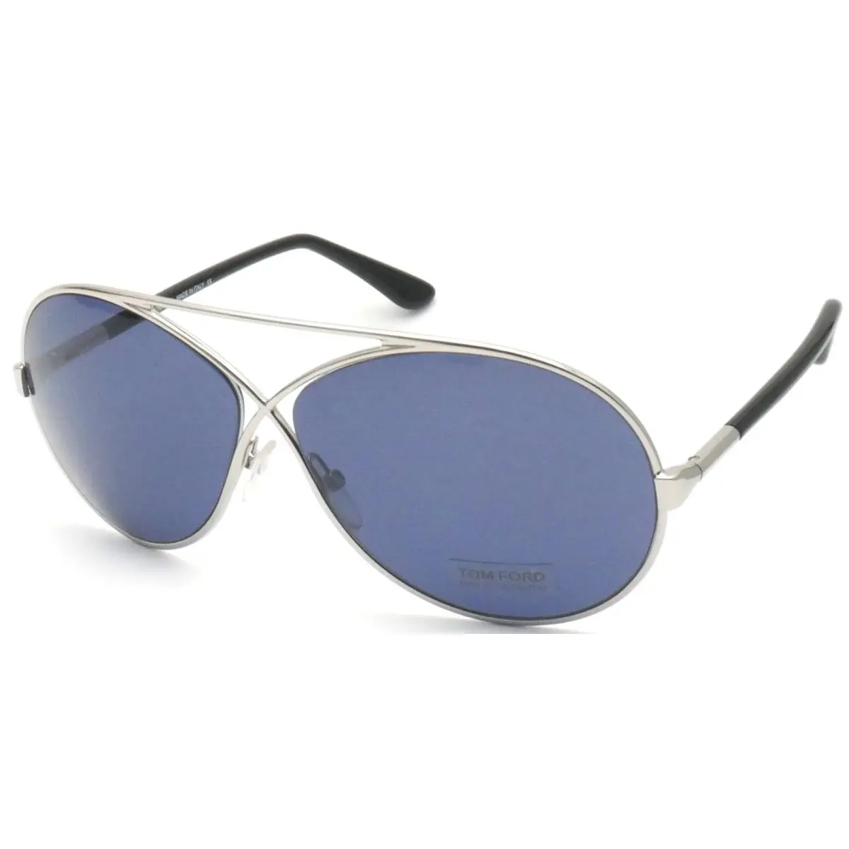 TF154 Sunglasses Georgette Shy Silver / Blue 64-11-125 TF154-18V by Tom Ford