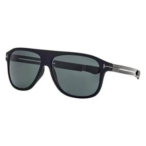 FT0880/S 02V Todd Sunglasses Matte Black Frame Blue 59mm Lens by Tom Ford