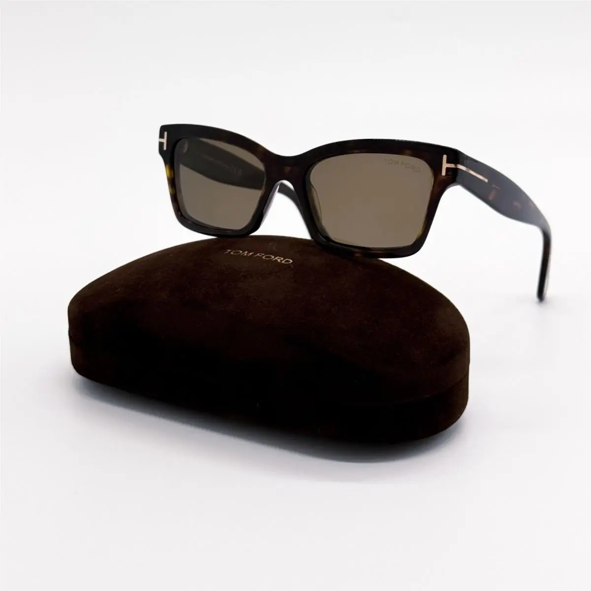 Tom Ford Mikel TF1085 52H Polarized Cat Eye Havana Women Sunglasses FT1085