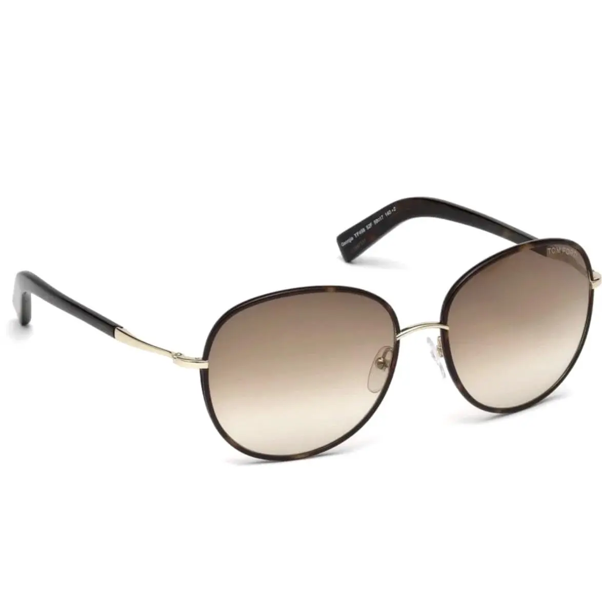 Sunglasses TF498 Georgia Shy to gd / Brn Grad 59-17-140 TF498-52F by Tom Ford