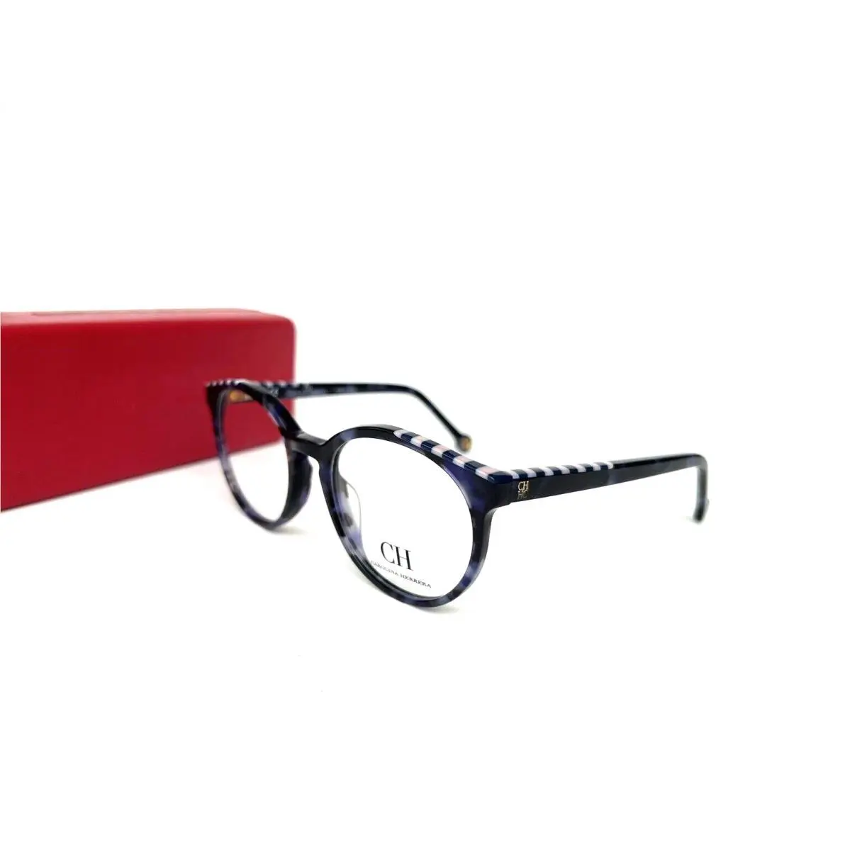 Carolina Herrera Frames VHE802K 06DQ 49 19 140 Black Blue Women`s Glasses