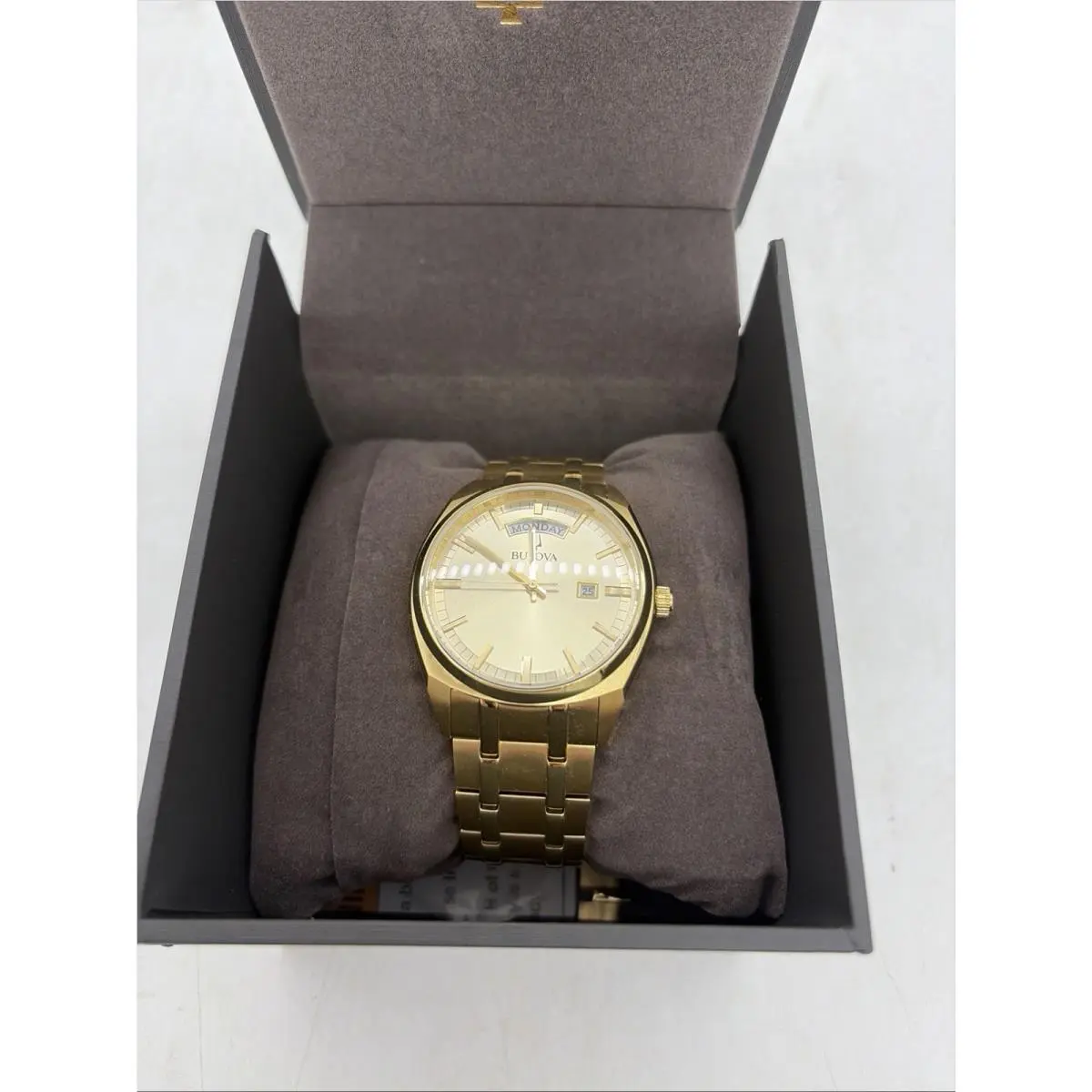 Surveyor 97C115 Gold Stainless Steel Mens Classic Presidential 40mm Watch by Bulova