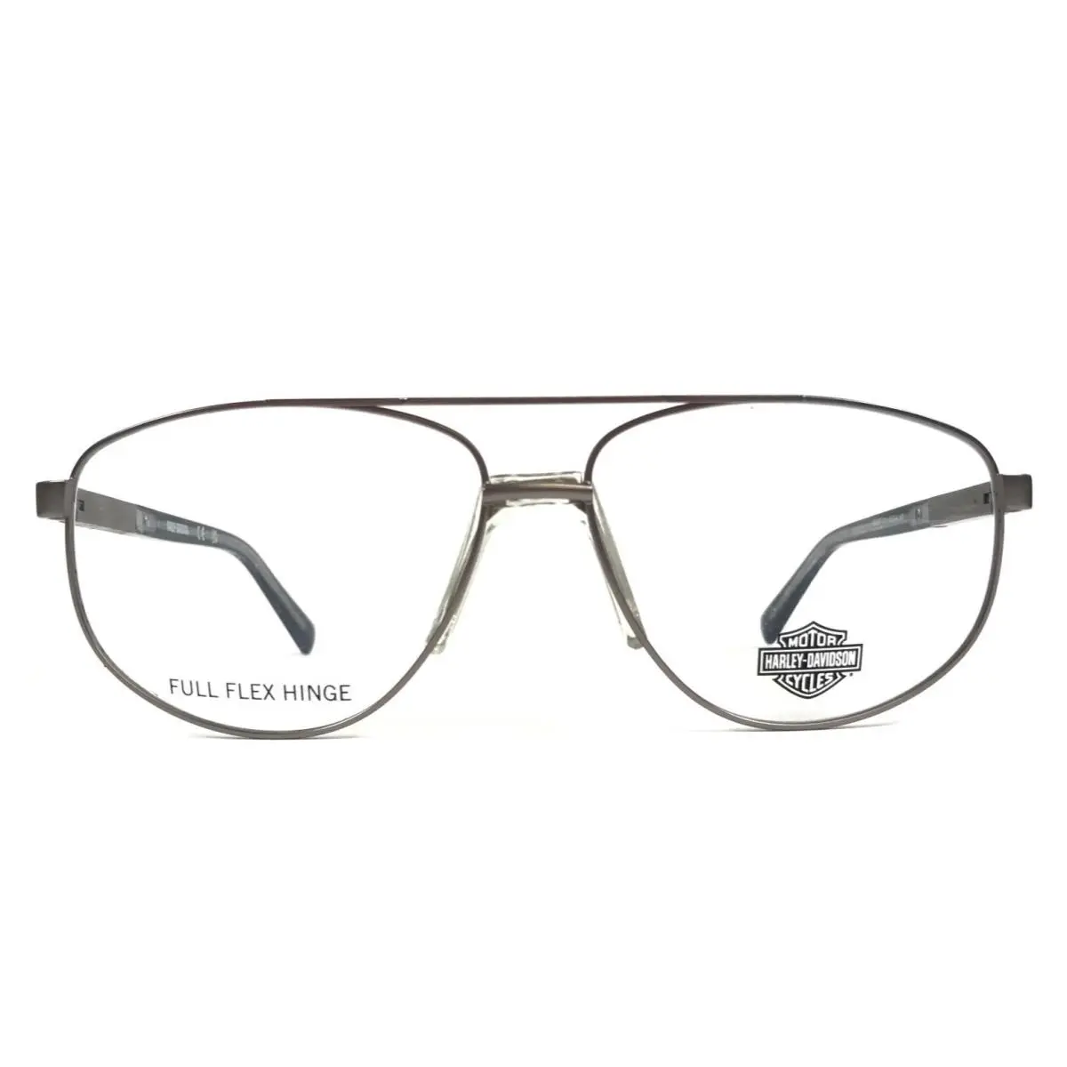 Harley-davidson Eyeglasses Frames HD0977 011 Gunmetal Pilot Round Wire 59-14-140
