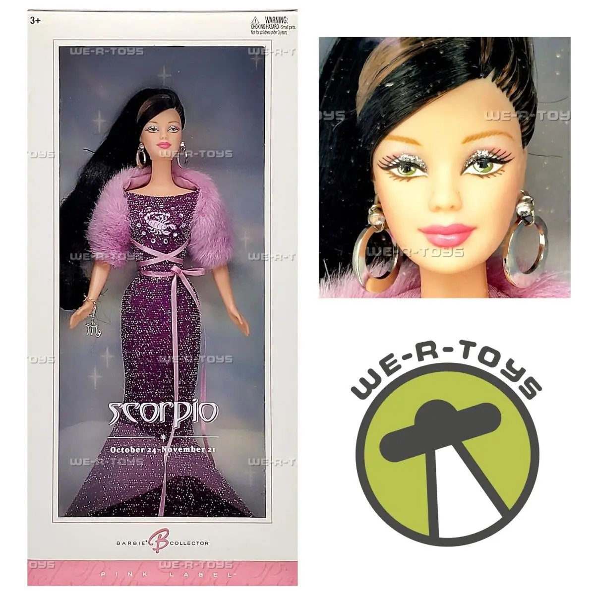 Barbie Scorpio Doll October 24 - November 21 Pink Label 2004 Mattel C3825