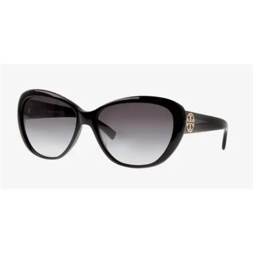 Tory Burch Sunglasses TY7005 501/11 Cat Eye Black Grey Lenses 56-15-135 3N