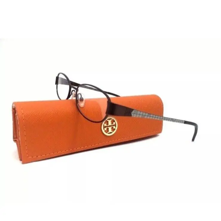 Tory Burch Frames Satin Dark Brown Metal Eyeglasses 1029 415 49 16 135 Women