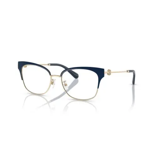 Tory Burch Women`s 54mm Shiny Gold Navy Blue Eyeglasses TY1089-3349-54