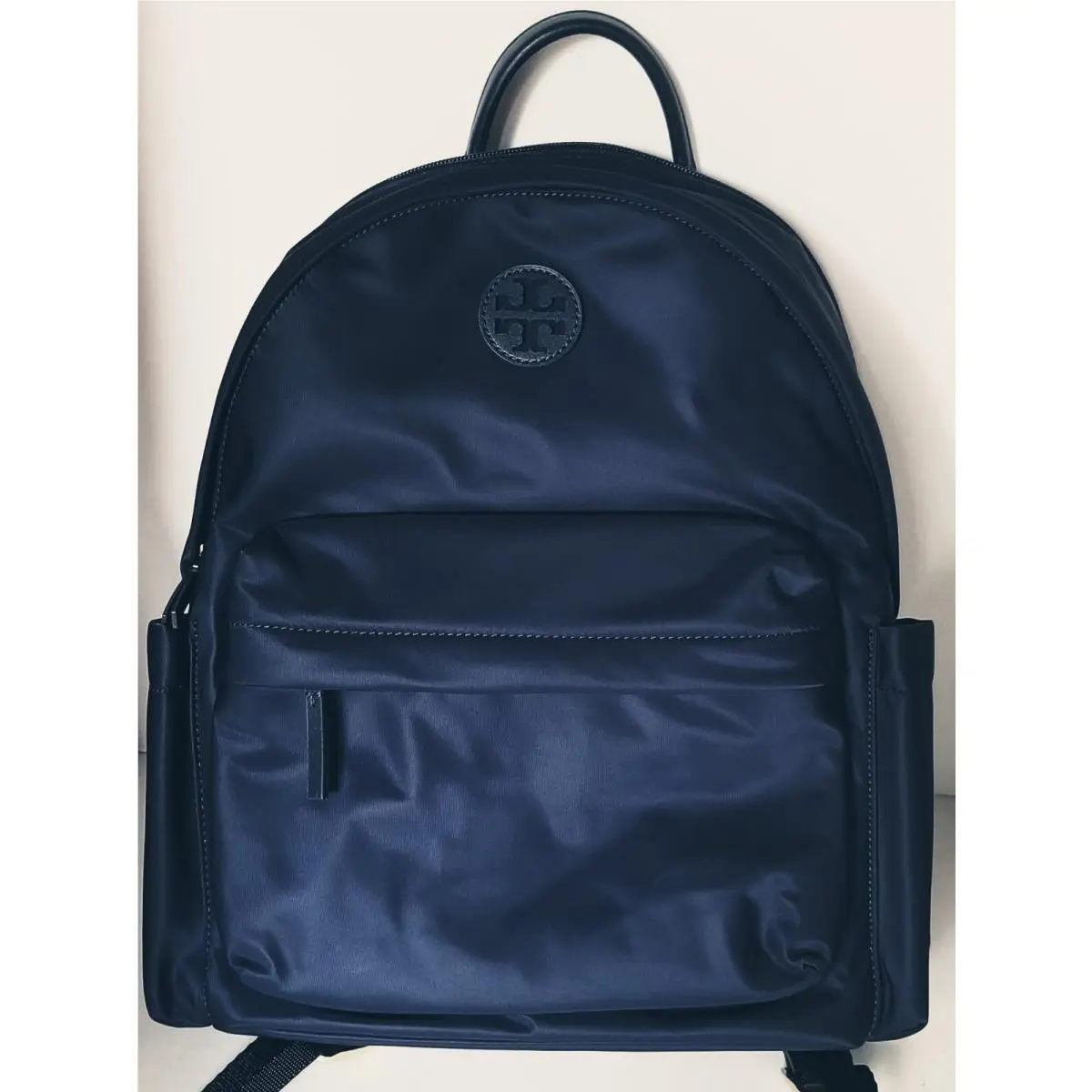 Tory Burch Ella Navy Nylon Backpack/bag 13x10x6 Size OS 88368 Preppy Travel