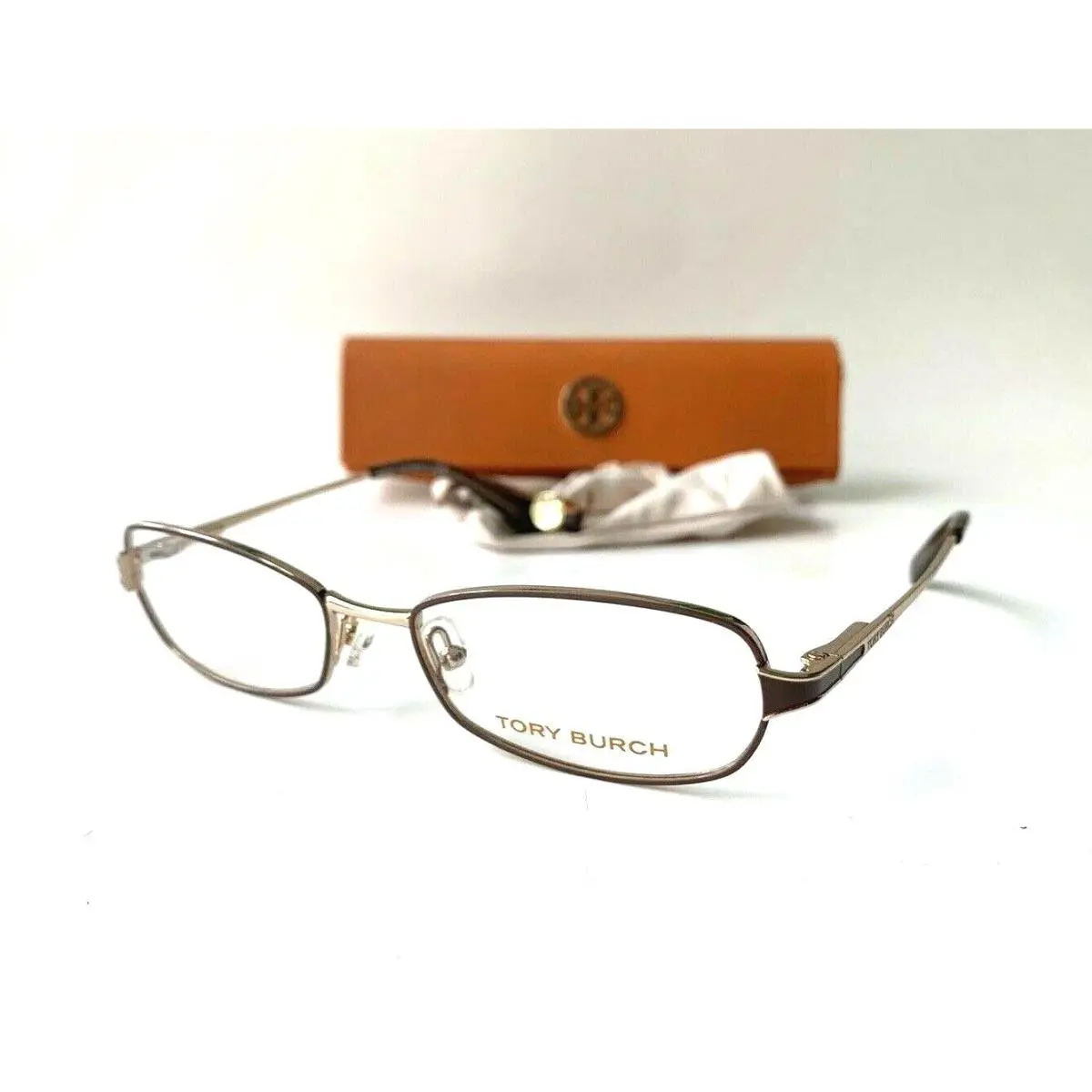 Tory Burch Frames Burgundy Gold Metal Eyeglasses Women TY1024 385 50 16 135