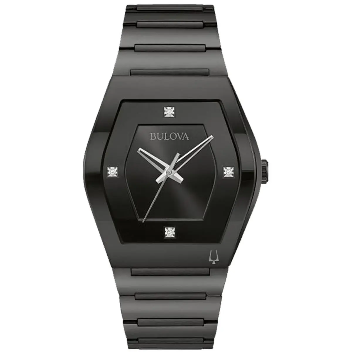 Bulova Women`s Gemini Black Dial Watch - 98D177