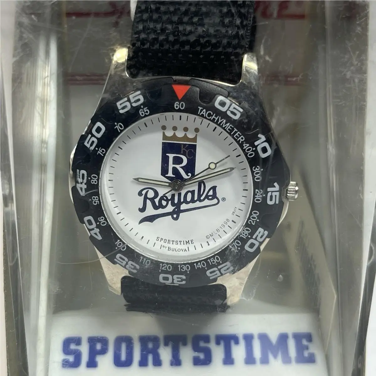 Vintage Bulova Sportstime Kansas City Royals Mlb Watch Needs Battery