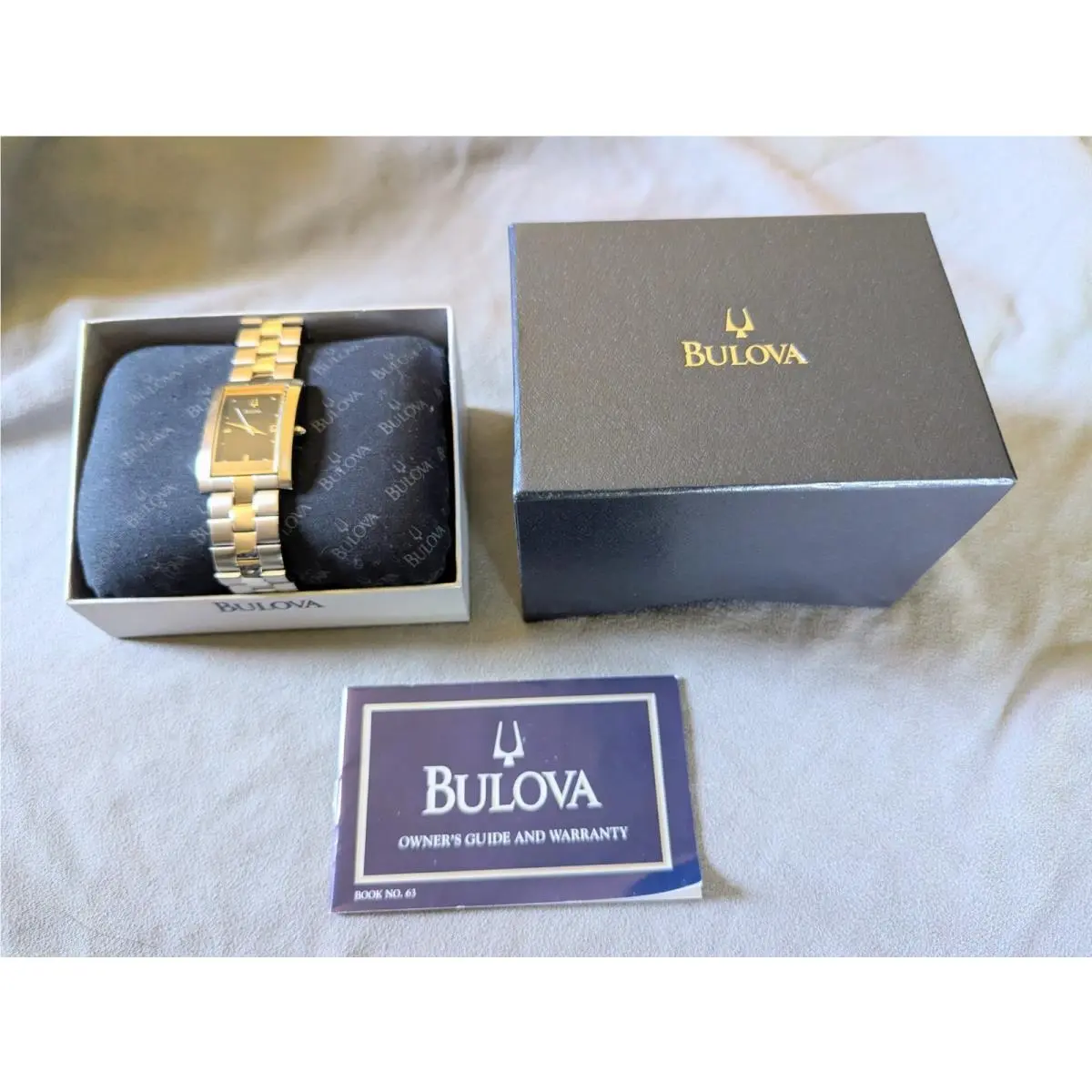 Vintage Bulova A5/C867819 Men`s Watch W/box Instructions Extra Band Links